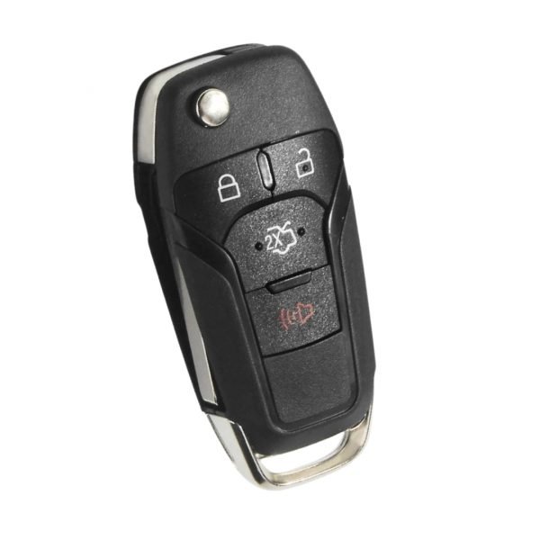 4 Knappar Focus HU101 blad nyckelskal för Ford