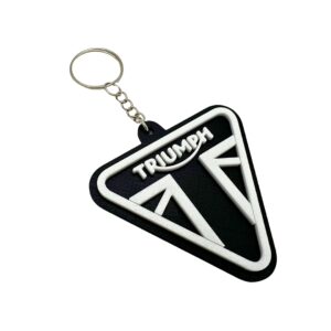 Nyckelring kedja emblem tillbehör för Triumph