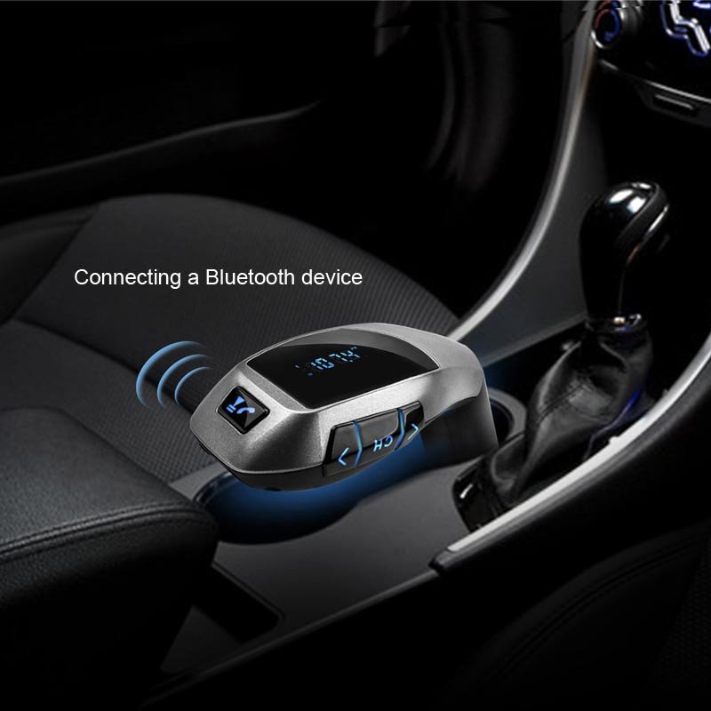 Bluetooth bil FM-sändarmodulator MP3-spelare trådlös USB