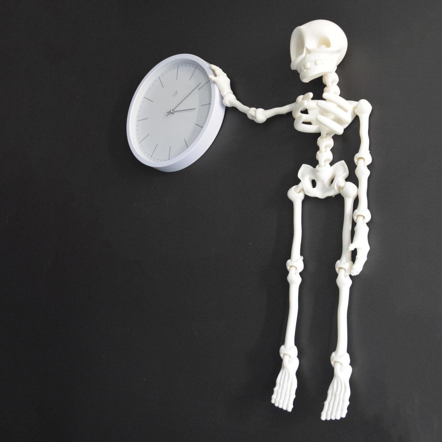 Flexibel dans/vägghängbar gör-det-själv skelettdekoration 76cm