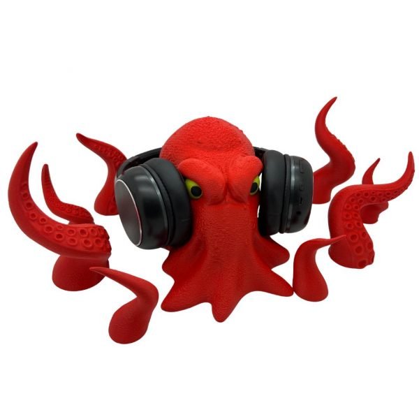 Octopus hörlurshållare vägghängare heminredning