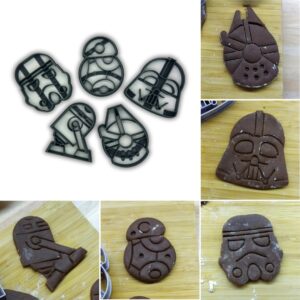 5 st Star Wars bakning kaka dekoration kakform