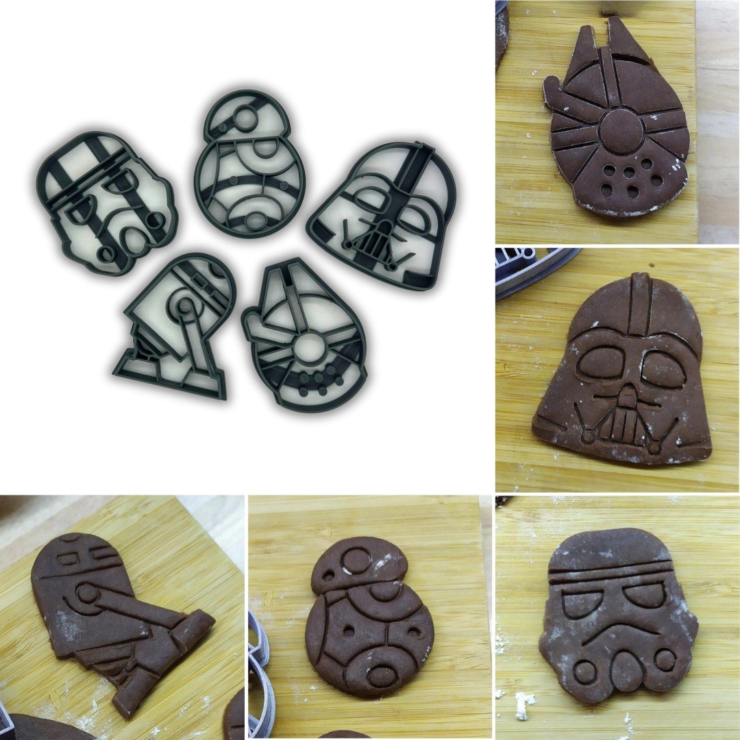 5 st Star Wars bakning kaka dekoration kakform