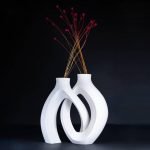 Modern blomvas heminredning