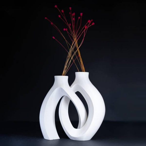 Modern blomvas heminredning