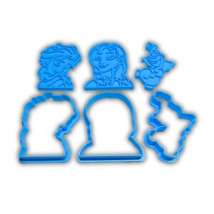 Elsa Anna Olaf Frozen cookie cutter kontur och avtryck