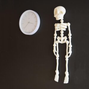 Flexibel dans/vägghängbar gör-det-själv skelettdekoration 76cm