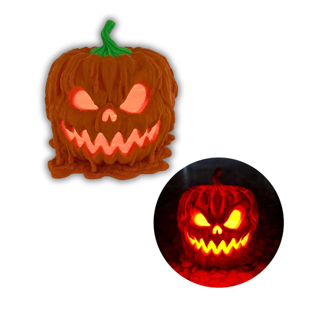 Halloween pumpa smältande spöke Candy Bowl/Nattljus 2