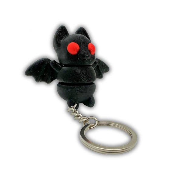 Söt Halloween Tiny Bat nyckelring kedja