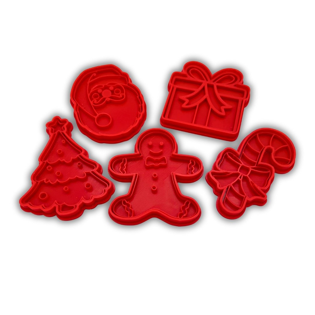 Jul Christmas cookie cutter Santa ingefära bröd present julgran