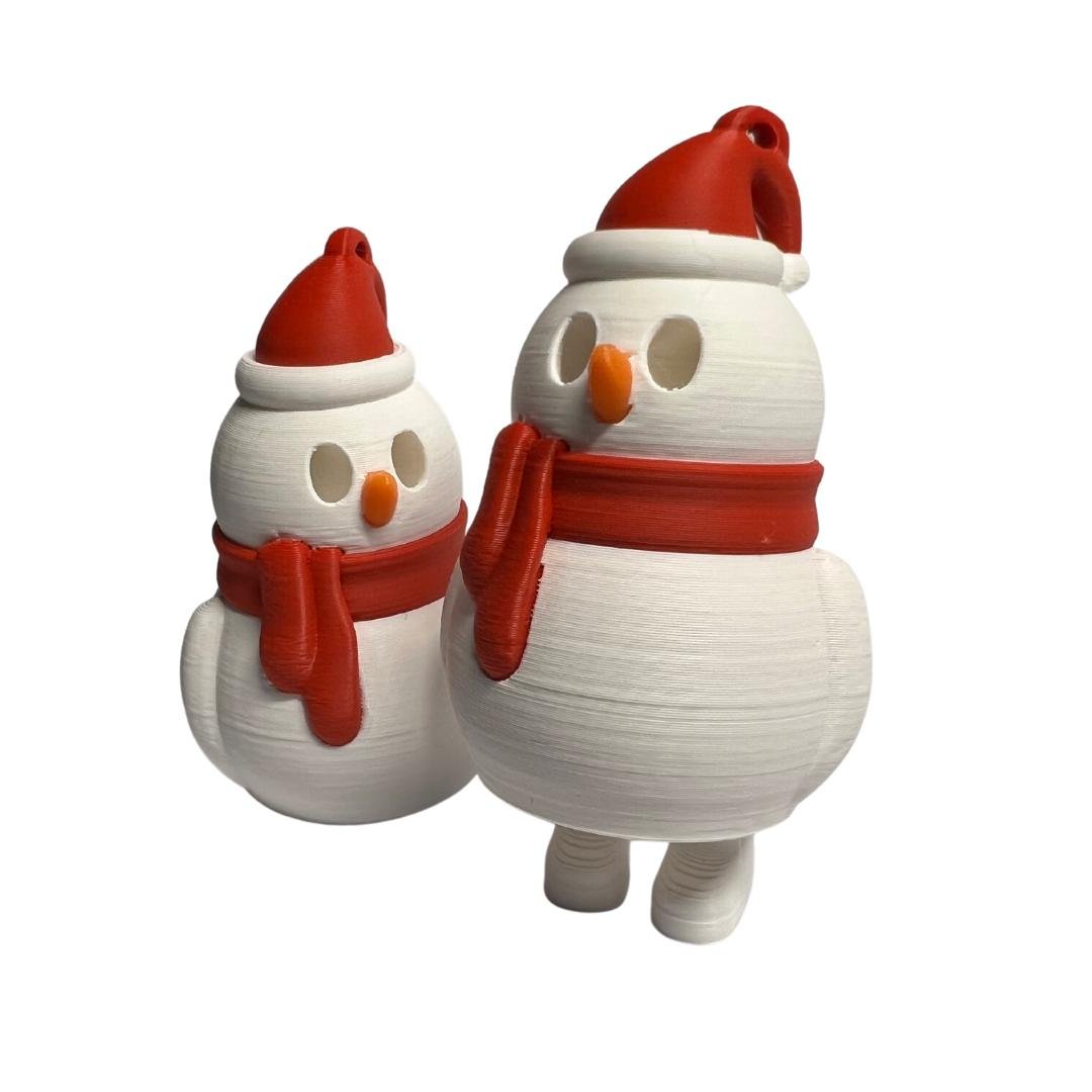 Snögubbe jultomten med ben nyckelring julgran dekoration