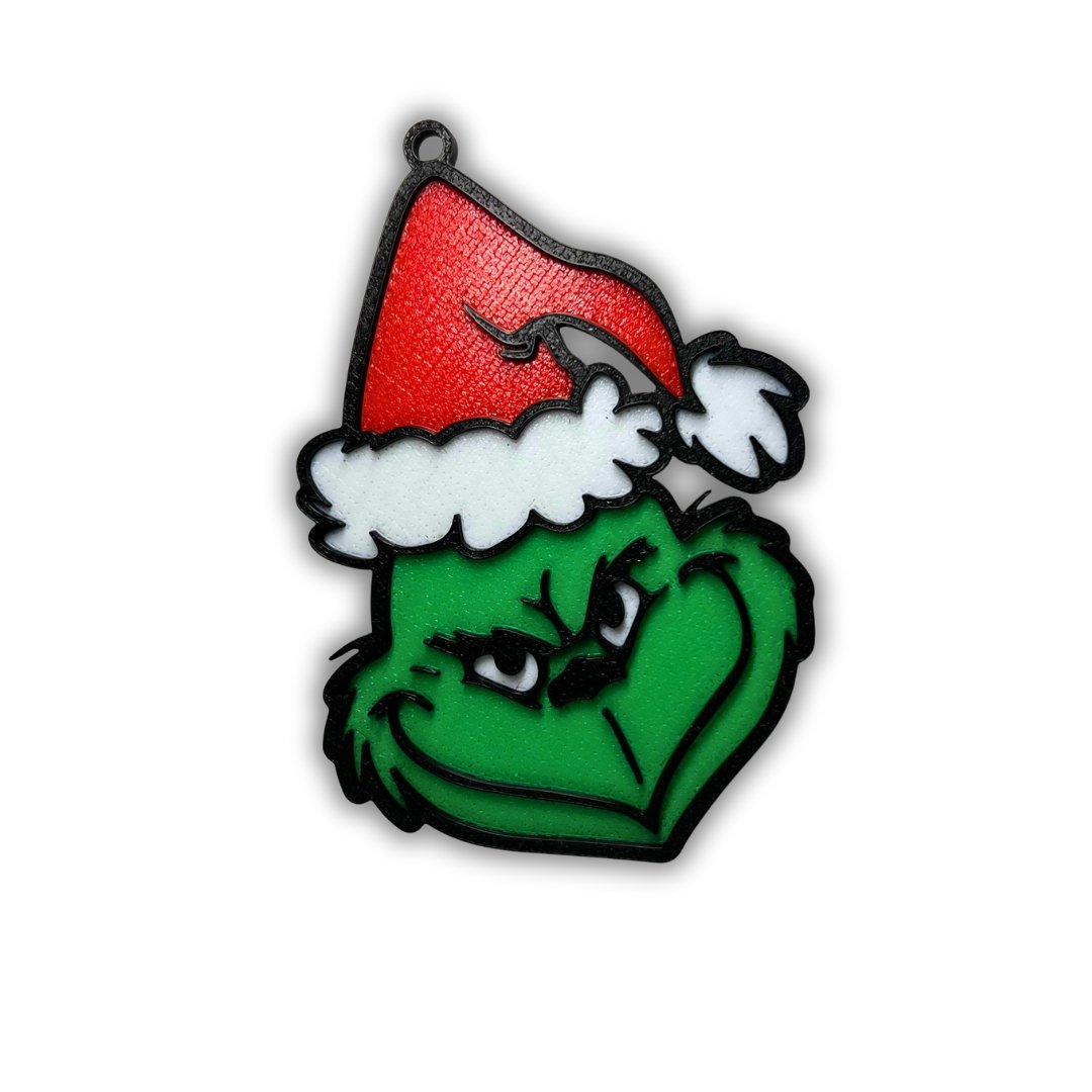 2x Grinch juldekoration