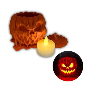Halloween pumpa smältande spöke Candy Bowl/Nattljus