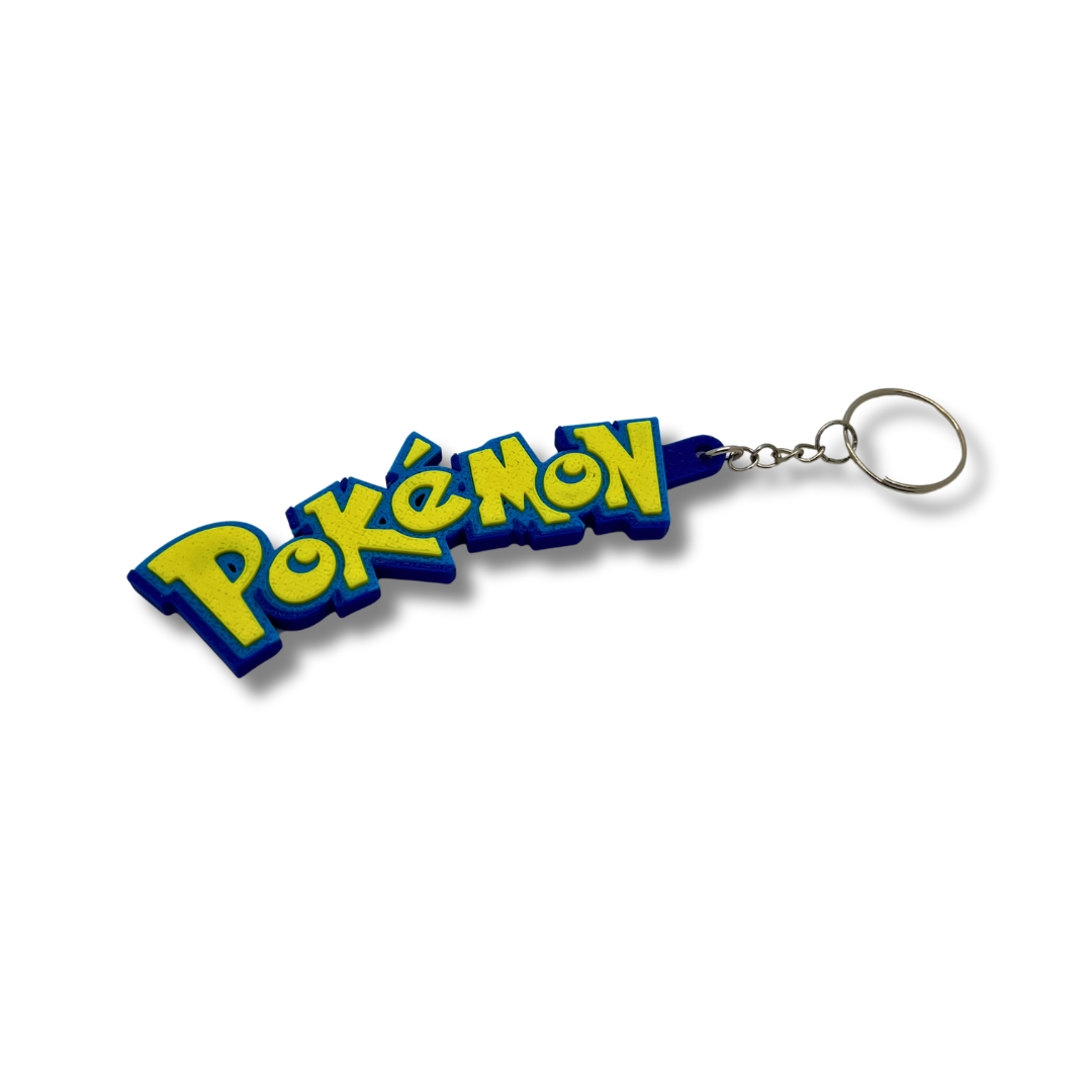 2x Pokemon nyckelring kedja blixtlås hängare