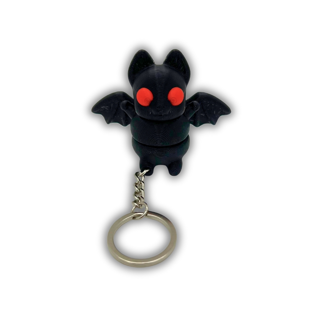 Söt Halloween Tiny Bat nyckelring kedja