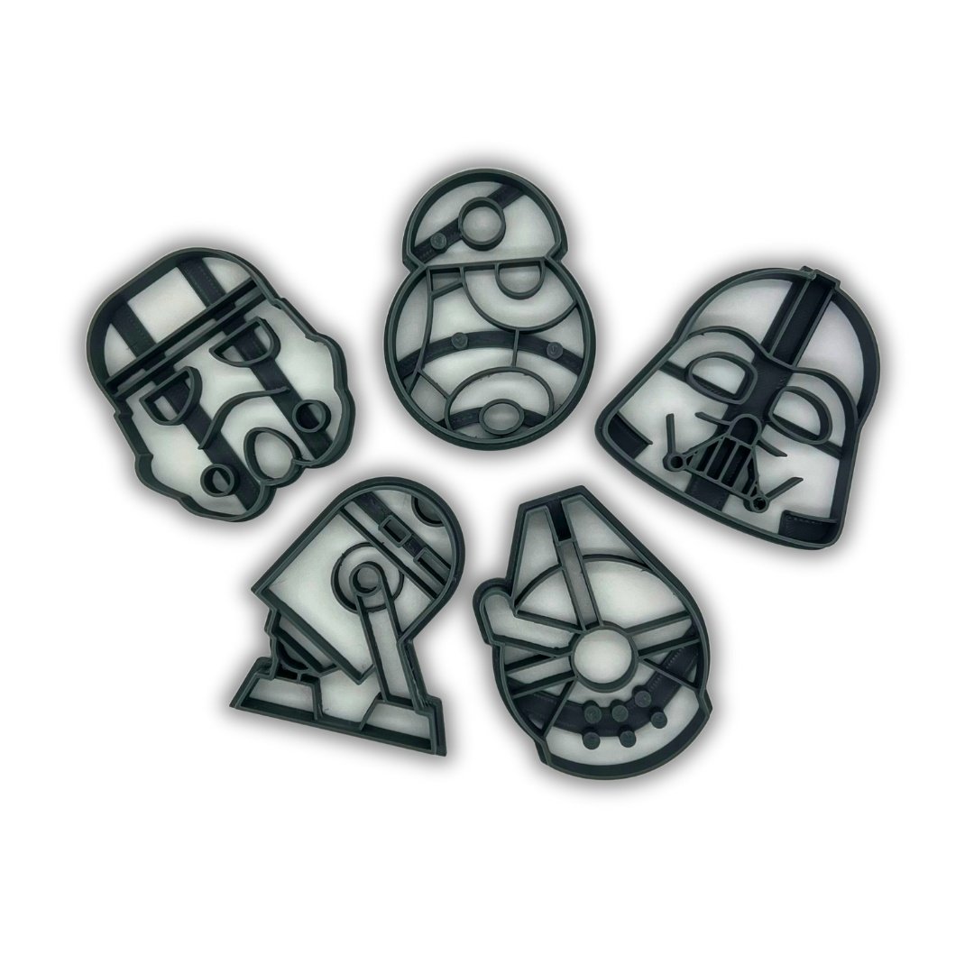 5 st Star Wars bakning kaka dekoration kakform