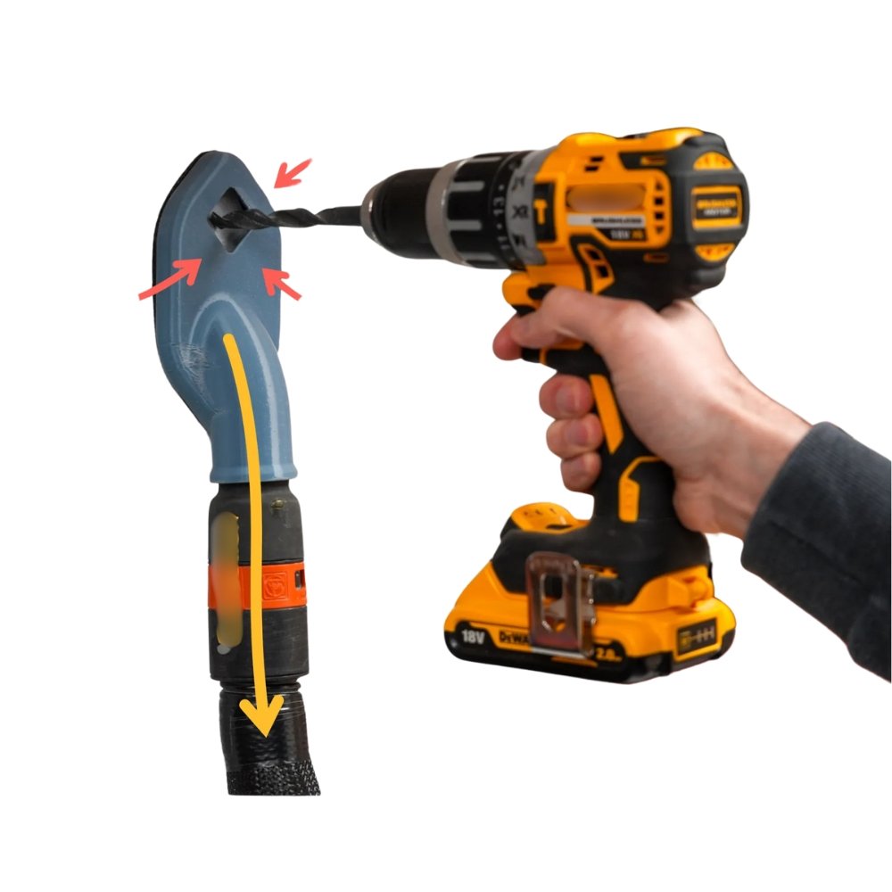 Drill Dammsamlare vakuumfäste