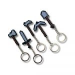 MineCraft spelverktyg nyckelringar-5-pack