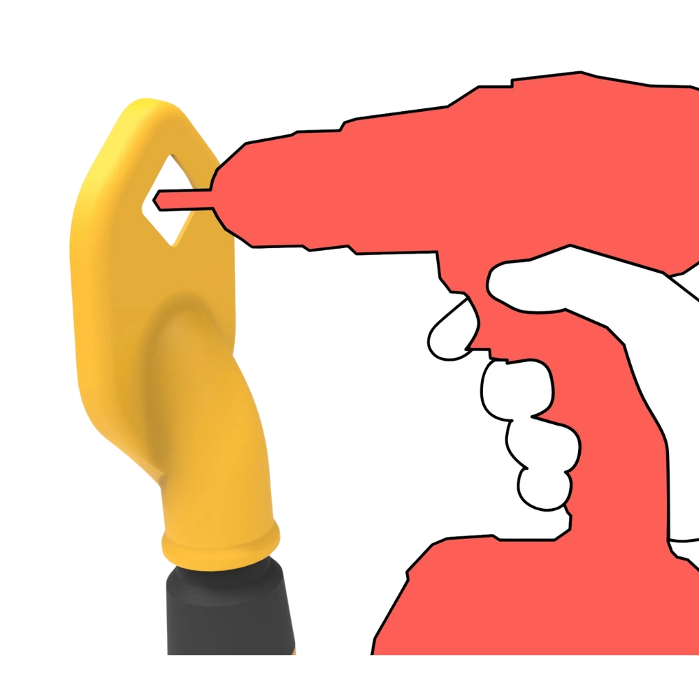 Drill Dammsamlare vakuumfäste