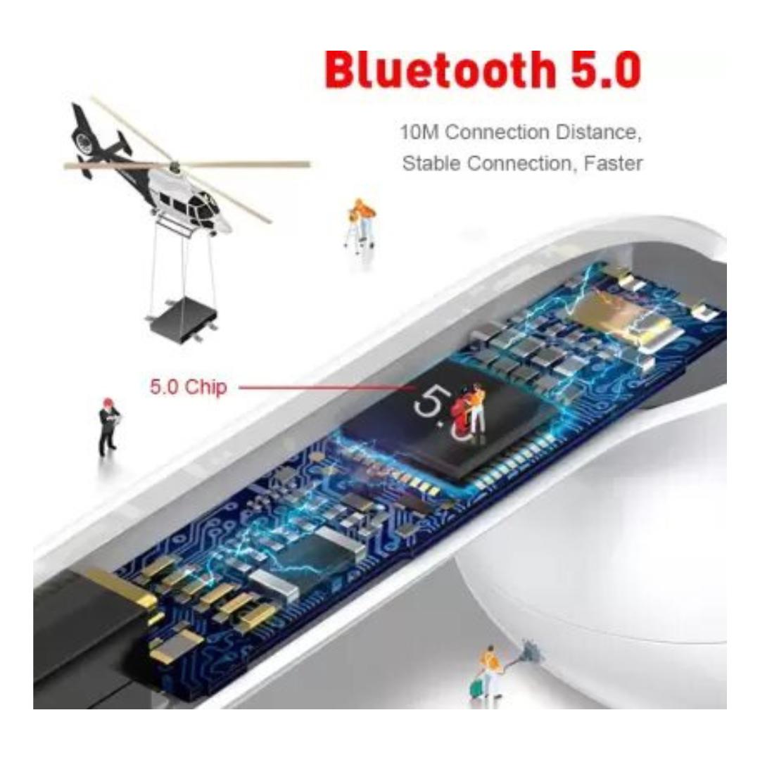 i12 TWS trådlösa bluetooth 5.0 hörlurar hörlurar