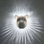 Stor Lion lampa väggfäste LED-lampa med adapter