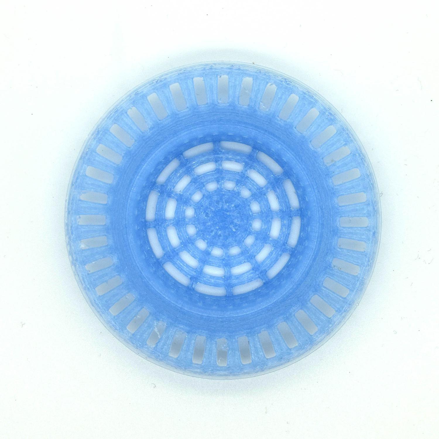 Sinkstopp propp PETG plast blå