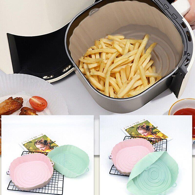 Airfryer Silikongryta Baktillbehör Ersättningskorg luftfritös
