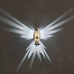 Eagle wings lampa väggfäste LED-lampa med adapter