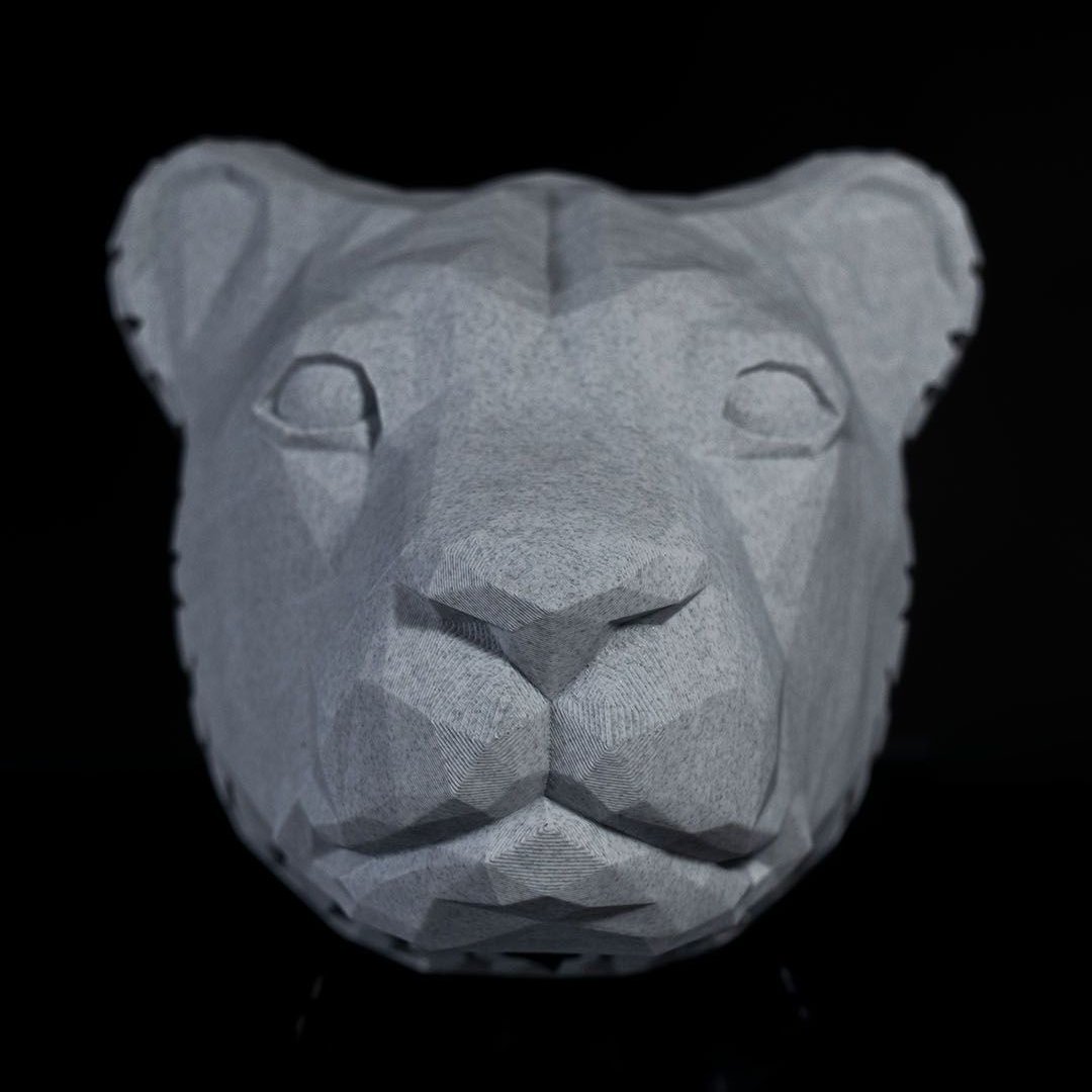 Stor Lion lampa väggfäste LED-lampa med adapter