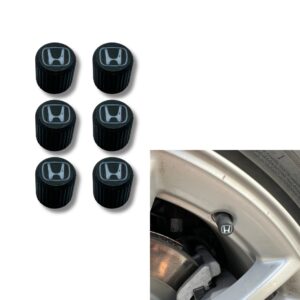 6x Bilhjul Däckventilkåpor Däckfälgstamskydd för Honda