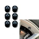 6x Bilhjul Däckventilkåpor Däckfälgstamskydd för Mitsubishi