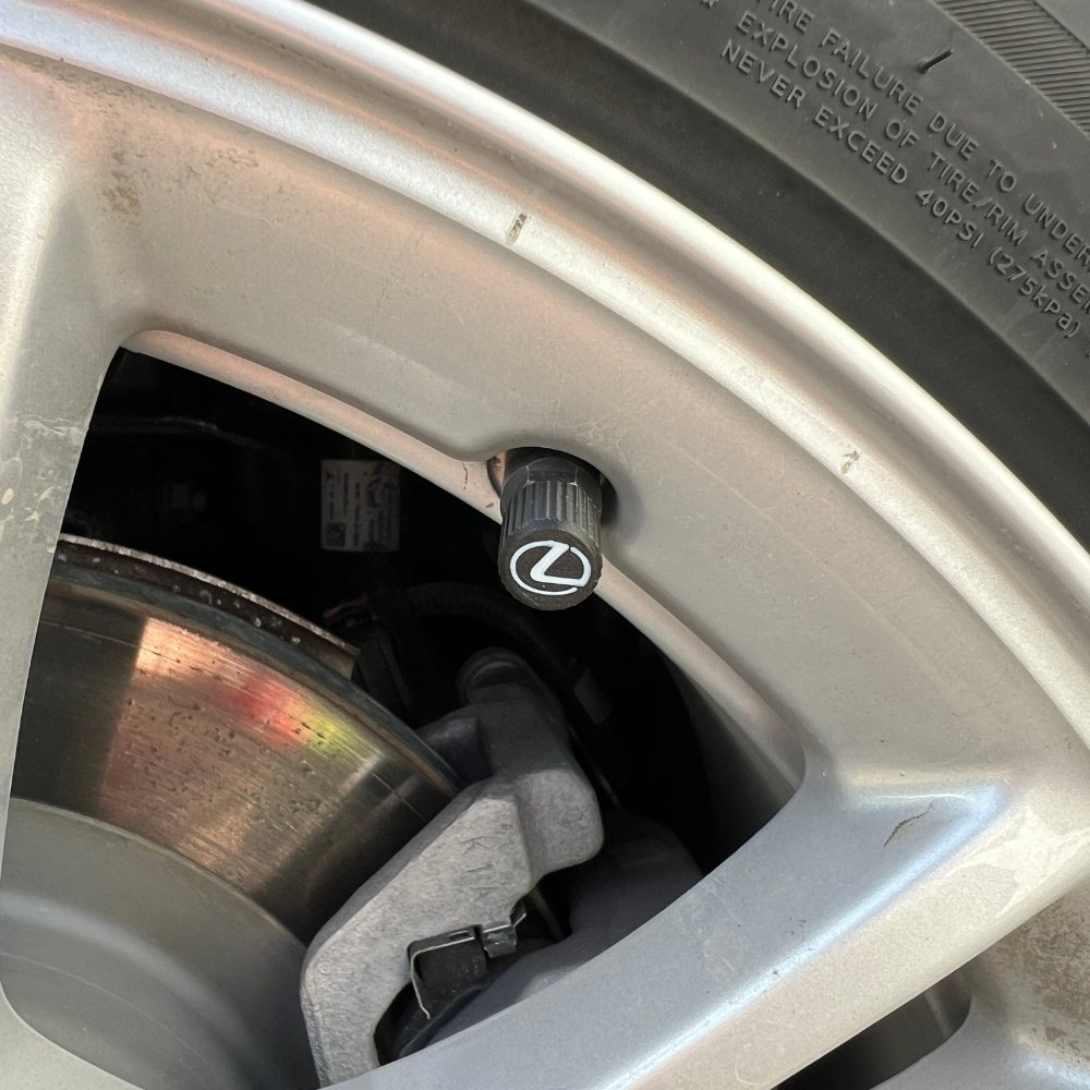 6x Bilhjul Däckventilkåpor Däckfälgstamskydd för Lexus