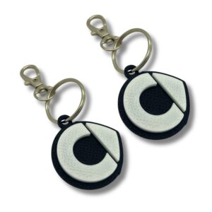 2x Nyckelring Clip On & Go karbinnyckelring för Smart
