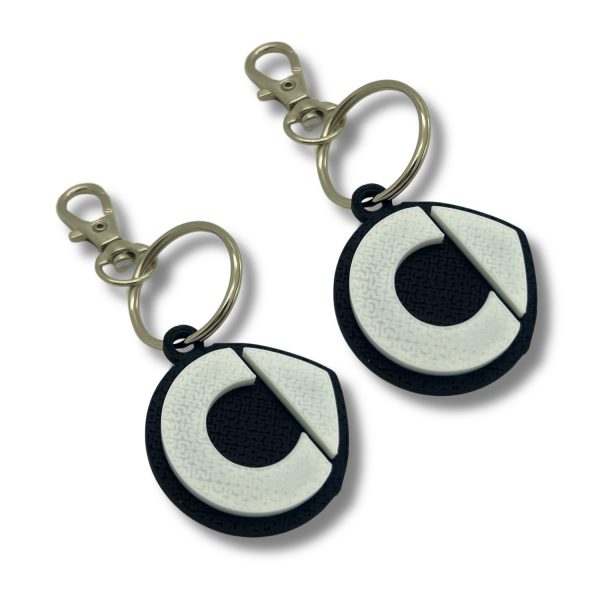 2x Nyckelring Clip On & Go karbinnyckelring för Smart