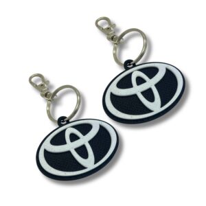 2x Nyckelring Clip On & Go karbinnyckelring för Toyota
