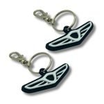 2x Nyckelring Clip On & Go karbinnyckelring för Genesis