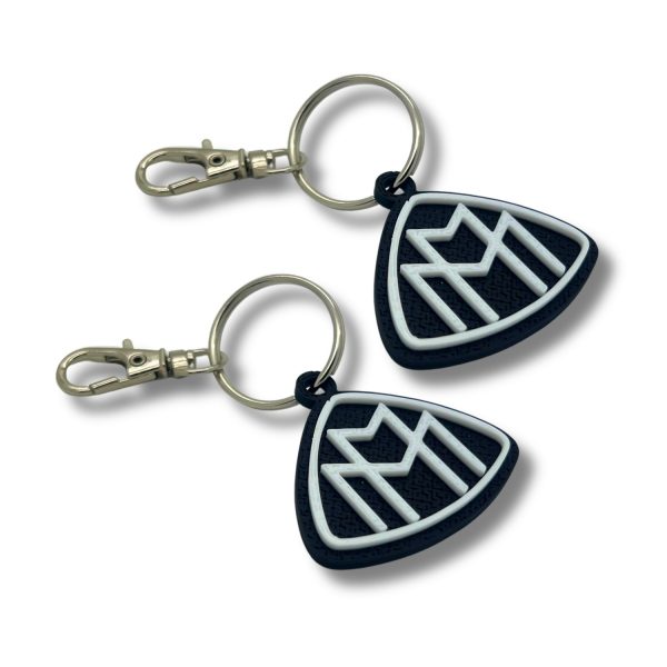 2x Nyckelring Clip On & Go karbinnyckelring för Maybach