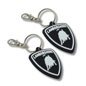 2x Nyckelring Clip On & Go karbinnyckelring för Lamborghini