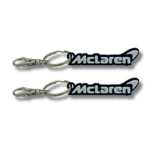 2x Nyckelring Clip On & Go karbinnyckelring för McLaren