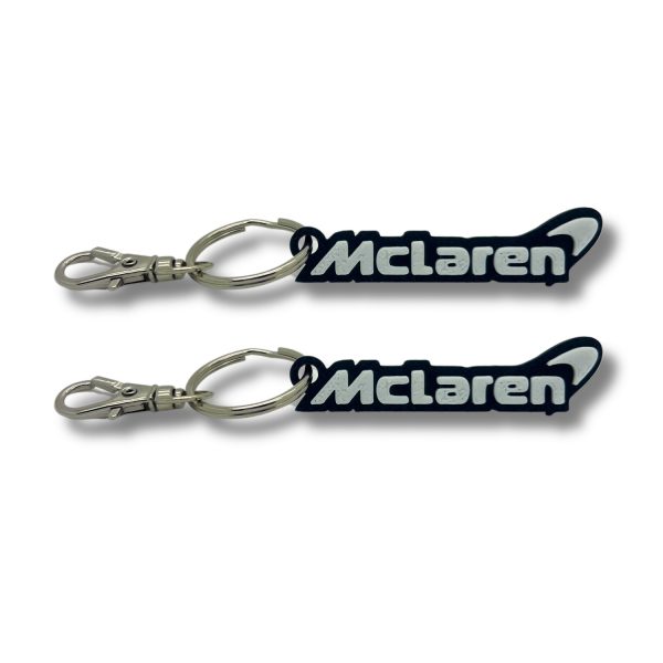 2x Nyckelring Clip On & Go karbinnyckelring för McLaren