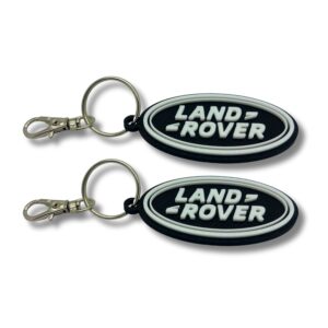 2x Nyckelring Clip On & Go karbinnyckelring för Land Rover
