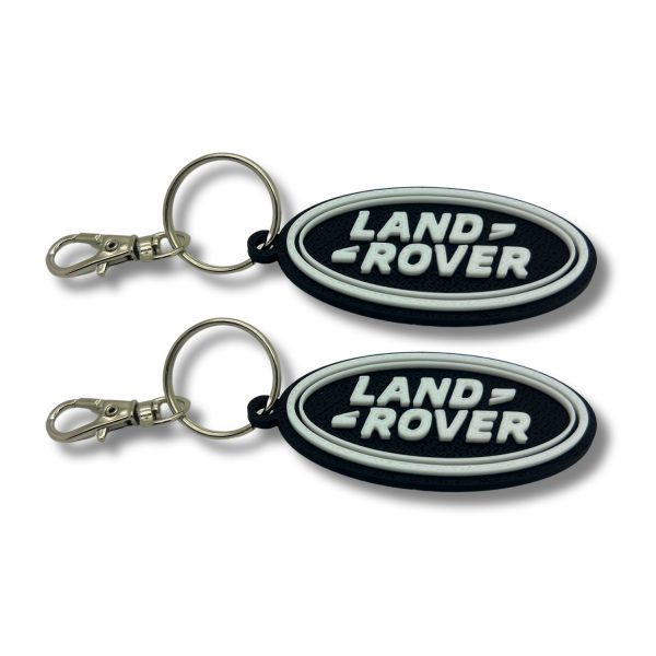 2x Nyckelring Clip On & Go karbinnyckelring för Land Rover