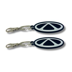 2x Nyckelring Clip On & Go karbinnyckelring för Chery