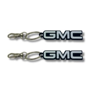 2x Nyckelring Clip On & Go karbinnyckelring för GMC