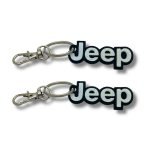 2x Nyckelring Clip On & Go karbinnyckelring för Jeep