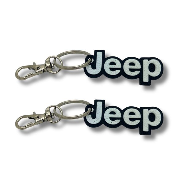2x Nyckelring Clip On & Go karbinnyckelring för Jeep