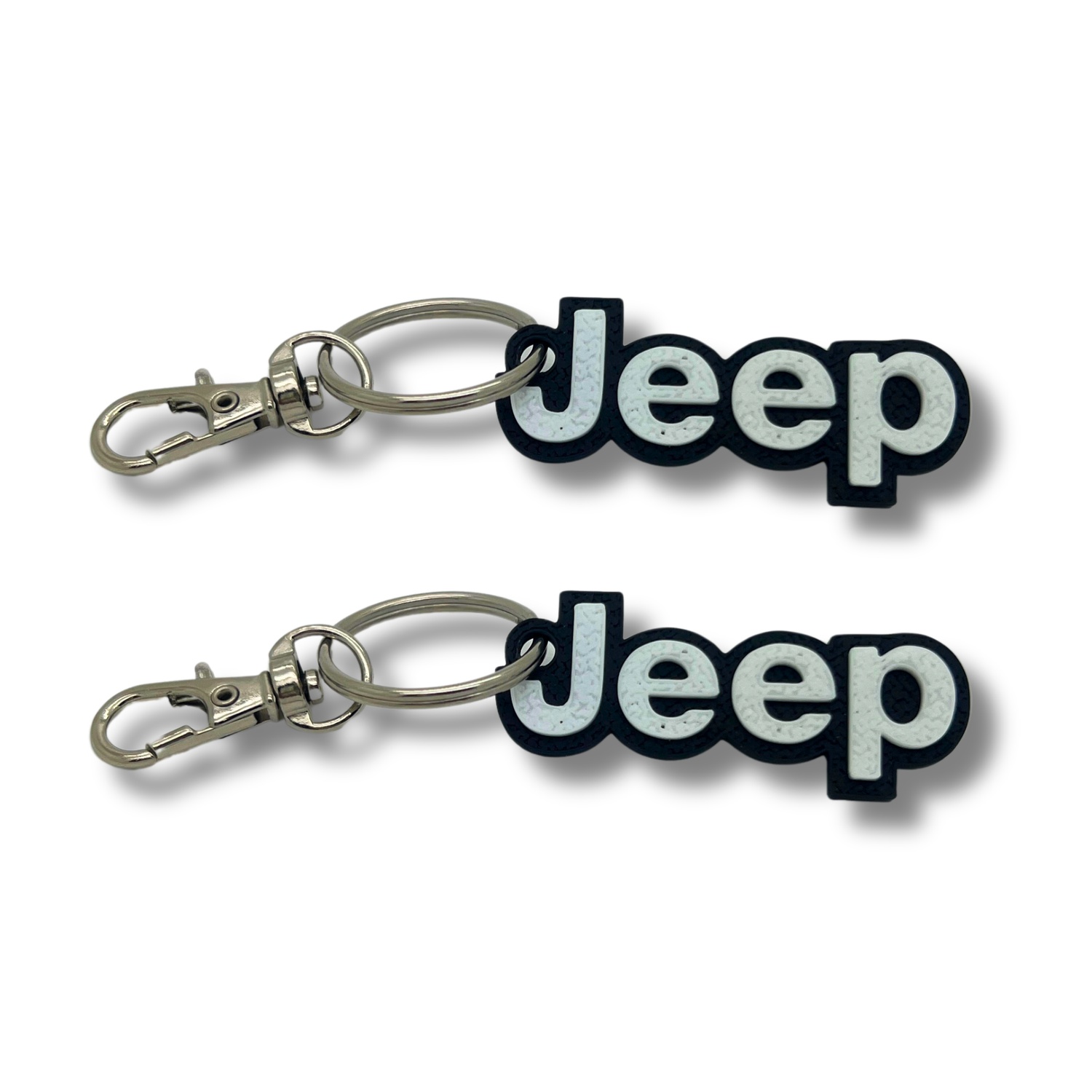 2x Nyckelring Clip On & Go karbinnyckelring för Jeep