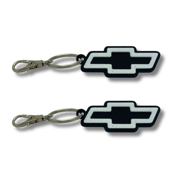 2x Nyckelring Clip On & Go karbinnyckelring för Chevrolet