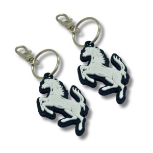 2x Nyckelring Clip On & Go karbinnyckelring för Ferrari