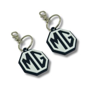 2x Nyckelring Clip On & Go karbinnyckelring för MG